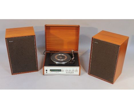 A Hacker Centurion high fidelity record player and speakers.