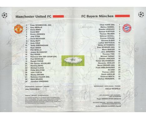 A fabulous folder of items relating to Manchester United's Treble season in 1998/99. From the Champions League Final v Bayern