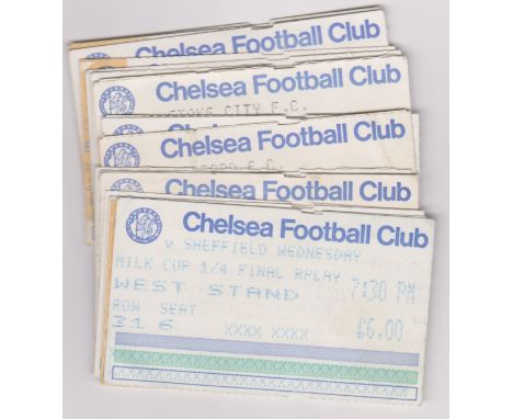 A collection of 17 Chelsea Home tickets from the 1984/85 season v Tottenham Hotspur , Queens Park Rangers , Southampton , Wes