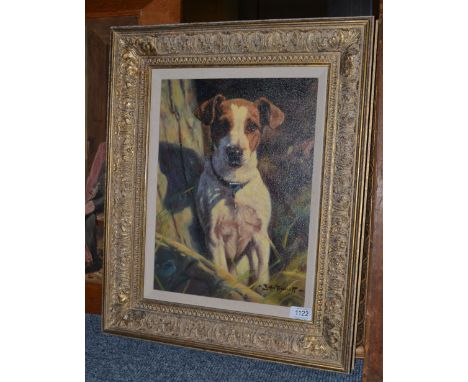 John Trickett (b.1953) Portrait of a Jack Russell, signed, oil on board, 39cm by 28.5cm  CONDITION REPORT: 