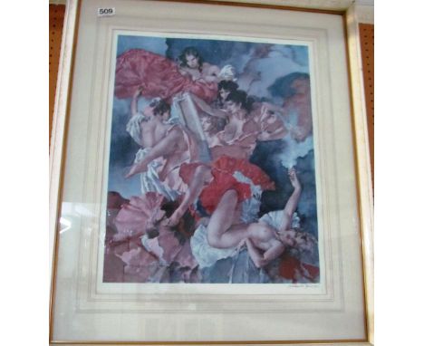 Russell Flint limited edition print, signed