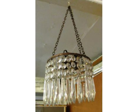 A three tier drop ceiling light and another