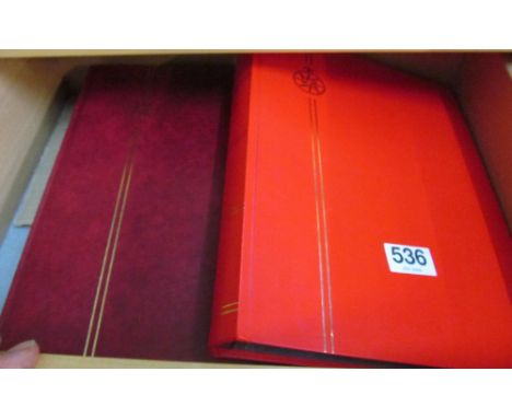 An album of 2012 First Class and other stamps, album Harry Potter and other stamps, album of mixed usable and franked GB stam