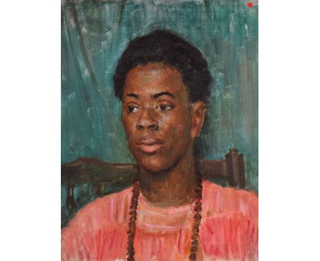 Bernard Hailstone RP (1910-1987), portrait study oil on canvas, Portrait of a Young Gentleman, 46cm by 36cm, unframed 