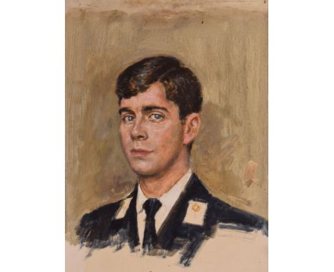 Bernard Hailstone RP (1910-1987), an important preparatory oil on canvas sketch and accompanying photograph of provenance, Po