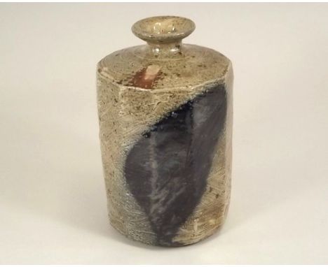 LEACH POTTERY, NIC HARRISON.
A Leach Pottery cut-sided bottle by Nic Harrison. Leach Pottery & personal marks. Height 19cm.