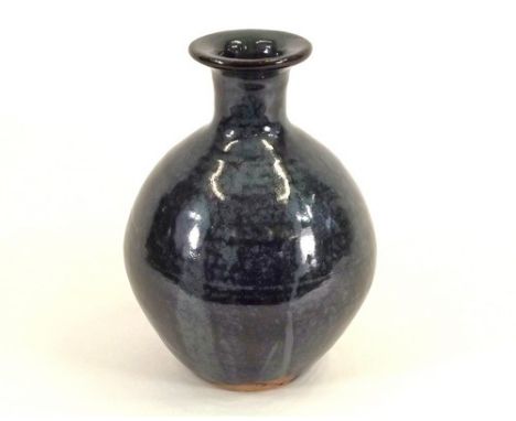 TREVOR CORSER.
A Leach Pottery bottle vase by Trevor Corser. Impressed personal & Pottery marks. Height 25cm.