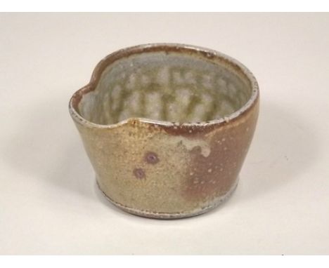PHIL ROGERS.
A small, salt-glaze pouring vessel by Phil Rogers. Impressed mark.