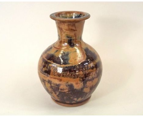 TREVOR CORSER.
A large Leach Pottery bottle vase by Trevor Corser. Impressed personal & Pottery marks. Height 26cm.