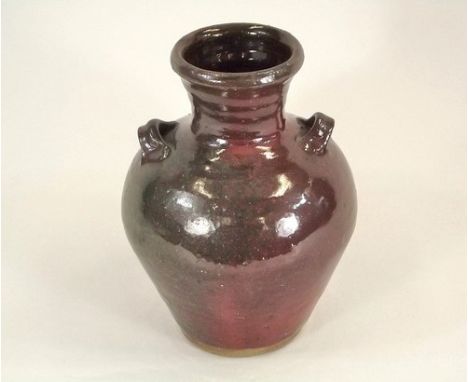 TREVOR CORSER.
A Leach Pottery bottle vase by Trevor Corser. Impressed personal & Pottery marks. Height 20cm.