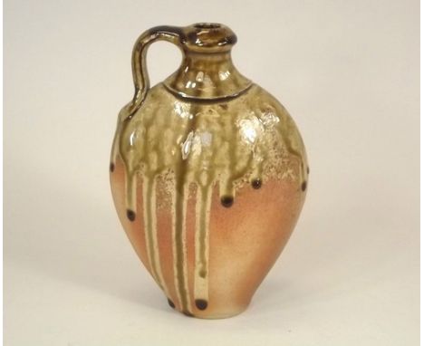 JOHN LEACH.
A John Leach, Mulchelney Pottery flask. Impressed personal & Pottery marks. Height 19cm.