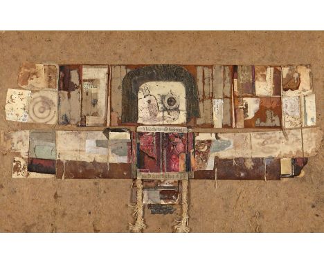 ‡ Nigel Temple (1926-2003) Second portrait of the artist as an aeronaut Signed, titled and dated 27/9/96 verso Mixed media wi