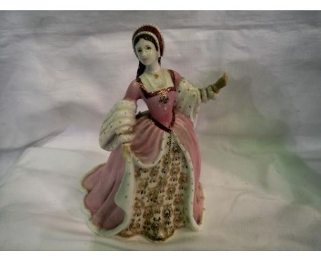 Wedgwood Anne Boleyn figurine. UK P&amp;P Group 2 (£20+VAT for the first lot and £4+VAT for subsequent lots) 
