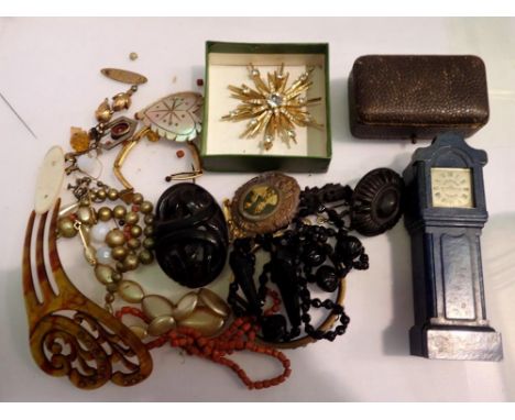 Costume jewellery including Victorian set, stone set bangle etc. UK P&amp;P Group 1 (£16+VAT for the first lot and £2+VAT for