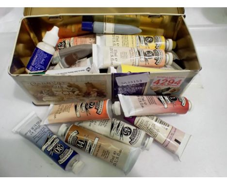 Twenty nine primarily Winsor &amp; Newton oil colour points. UK P&amp;P Group 1 (£16+VAT for the first lot and £2+VAT for sub