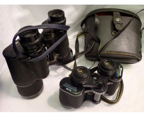 Pair of Miranda 8x30 gold coated optic binoculars and another pair. UK P&amp;P Group 2 (£20+VAT for the first lot and £4+VAT 