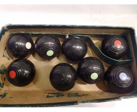 Set of 8 Banda, Bias 2, carpet bowls. UK P&amp;P Group 2 (£20+VAT for the first lot and £4+VAT for subsequent lots) 