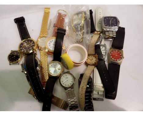 Quantity of mixed wristwatches. UK P&amp;P Group 1 (£16+VAT for the first lot and £2+VAT for subsequent lots) 