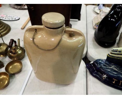 J. Bourne &amp; Son, 1942 stone flask. Not available for in-house P&amp;P 