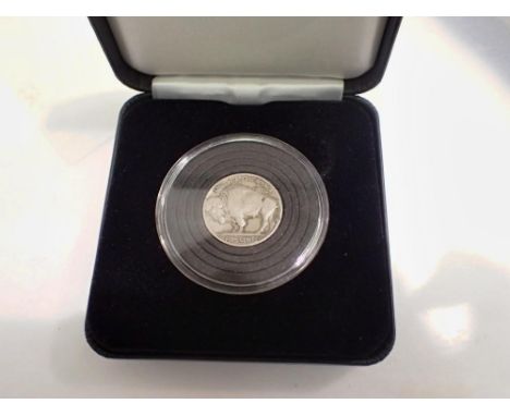 1929 - American Buffalo five cents - boxed. UK P&amp;P Group 1 (£16+VAT for the first lot and £2+VAT for subsequent lots) 