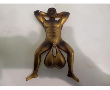 Bronze effect fertility door knocker. UK P&amp;P Group 1 (£16+VAT for the first lot and £2+VAT for subsequent lots) 