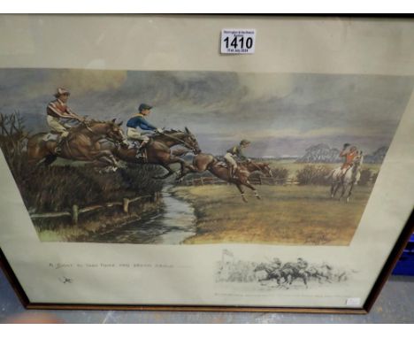 Charles Johnson Payne (pseudo. Snaffles, 1884-1967): colour lithograph, A Sight to Take Home and Dream About, 54 x 29 cm. Not