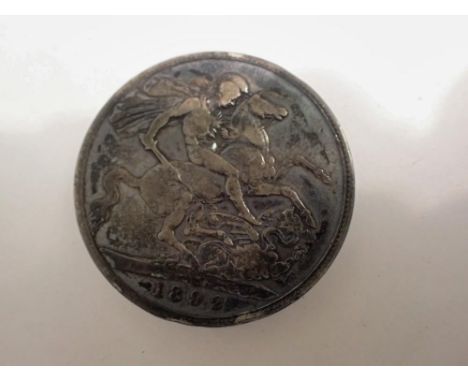 1892 silver crown of Queen Victoria. UK P&amp;P Group 0 (£6+VAT for the first lot and £1+VAT for subsequent lots) 