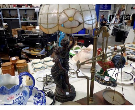 Widop Bingam carved lamp. Not available for in-house P&amp;P 
