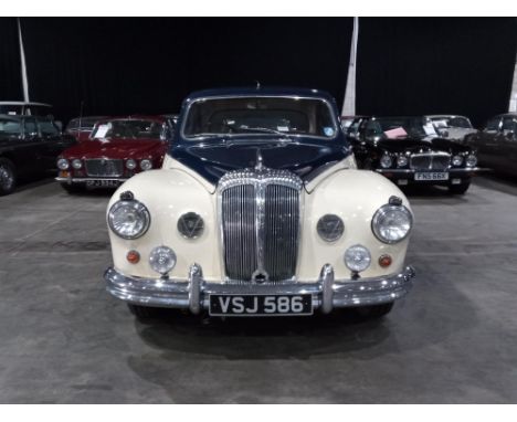 On offer from a private collection.An incredibly rare Daimler Majestic Major, one of only 1,180Rather smart in Navy over Crea