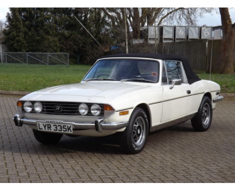 Super opportunity to own a restored Mk1 Stag with the desirable manual gearbox.
Restored by our vendor who is an old-school m