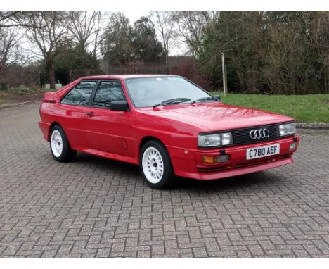 UK-supplied, 10 valve, 'Ur-Quattro' on offer from a private collection.
Classically finished in&nbsp;Tornado Red complemented