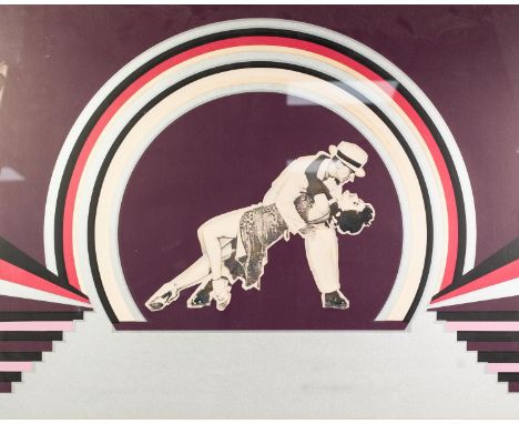ELLEN KUHNSILK SCREEN PRINT, ARTIST SIGNED WORKING PROOF'Fred Astaire & Cyd Charisse'Signed, titled and dated (19)'72 in penc