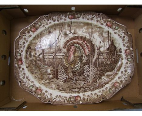 Johnson Brothers His Majesty large turkey/meat plate 51cm in width. 
