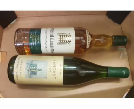A bottle of No1 House of Common's 12 year old Scotch Whisky together with a bottle of 1995 Aoc-Valais Fendant (2). 
