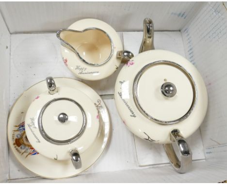 Sudlow Anniversary Tea Service &amp; Commemorative plate 