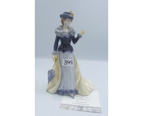 Royal Worcester figurine Elizabeth with certificate. 