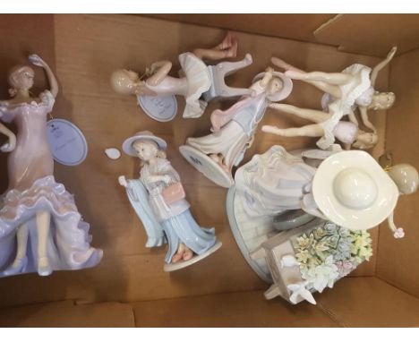 A collection of Leonardo ceramic figures (1 tray). 