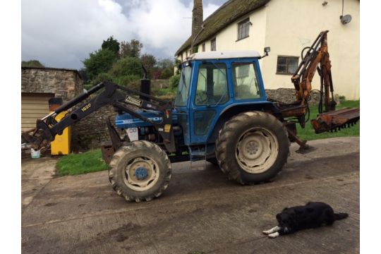 4wd Ford 6610 Tractor Complete With Trimmer Loader And Maconnel Pa44 Hedgetrimmer Digger With