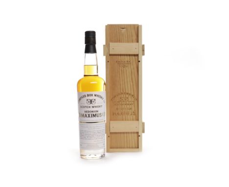 HEDONISM MAXIMUSBlended Grain Whisky. Produced by Compass Box Whisky Company, Edinburgh. Composed of 42 year-old Invergordon 
