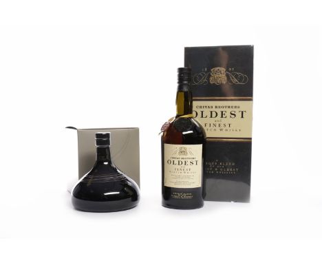 CHIVAS REVOLVEBlended Scotch Whisky. 0.75L, 40% volume, in carton. CHIVAS BROTHERS OLDEST AND FINESTBlended Scotch Whisky. 1L