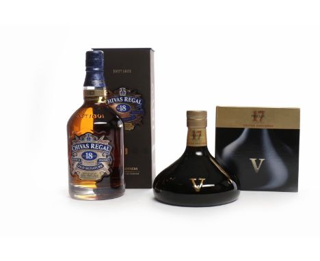 CHIVAS REGAL AGED 18 YEARSBlended Scotch Whisky. 75cl, 40% volume, in carton. CHIVAS REVOLVE 17 YEARS OLDBlended Scotch Whisk