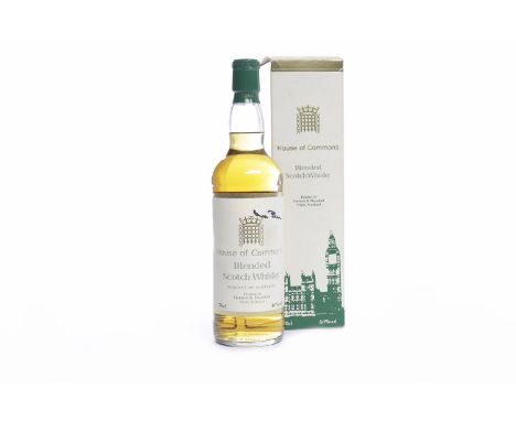 HOUSE OF COMMONS - SIGNED BY GORDON BROWNBlended Scotch Whisky. Bottled by Gordon & MacPhail, Elgin. 70cl, 40% volume, in car