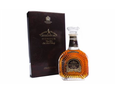 JOHNNIE WALKER HONOURBlended Scotch Whisky. 70cl, 43% volume, in presentation box.  CONDITION REPORT: Slight wear to carton, 