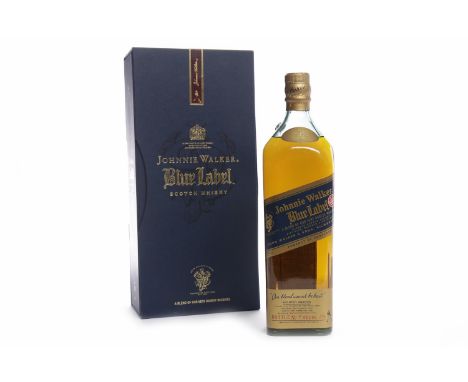 JOHNNIE WALKER BLUE LABELBlended Scotch Whisky. 1L, 43% volume, in carton.  CONDITION REPORT: Very good. 