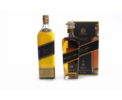 JOHNNIE WALKER BLACK LABEL 12 YEARS OLD COLLECTORS EDITIONBlended Scotch Whisky. Bottle no. 031734. 70cl, 40% volume, in cart