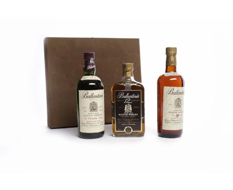 BALLANTINE'S TRIPLE PACKBlended Scotch Whisky. To include 12 (75cl, 43% volume), 17 (75cl, 40% volume) and 30 (no capacity or