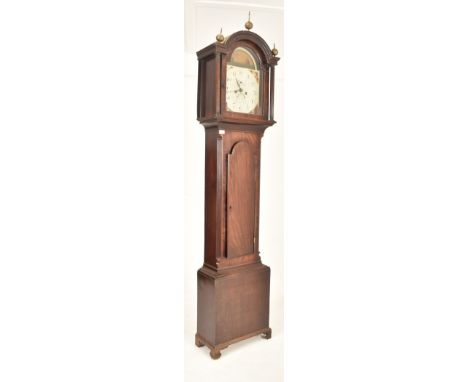 A George III West Country mahogany cased John Blackford Plymouth Docks eight-day maritime longcase grandfather clock. The clo
