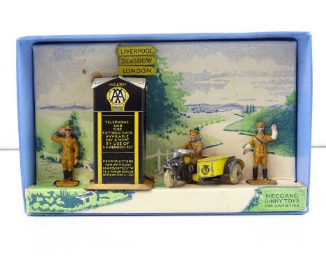 A DINKY No. 44 pre-war "Automobile Association" gift set, complete - G in G box