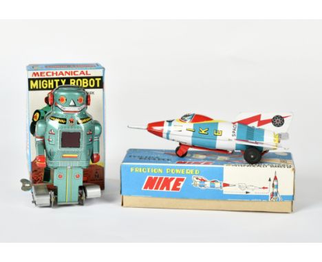 Mighty Robot + Nike Rakete, Japan, 14-18 cm, Blech, Okt. Z 1, Z 1/1-