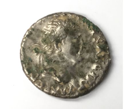 A Roman silver Denarius of Vespasian Ivdaea devicta fouree AD70 - 71. WILT-BB9FE9. This actual Coin features in the July 2018